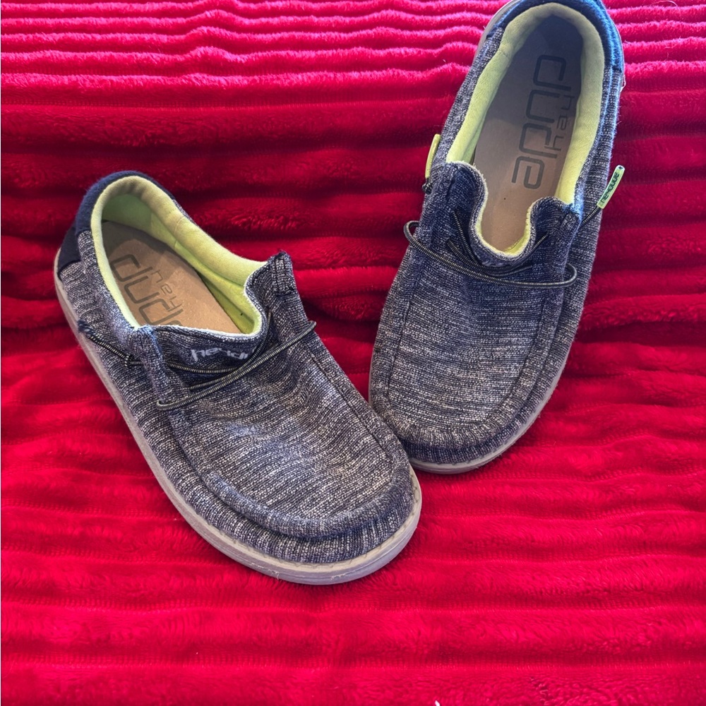 Hey Dude Kids Charcoal Moccasins